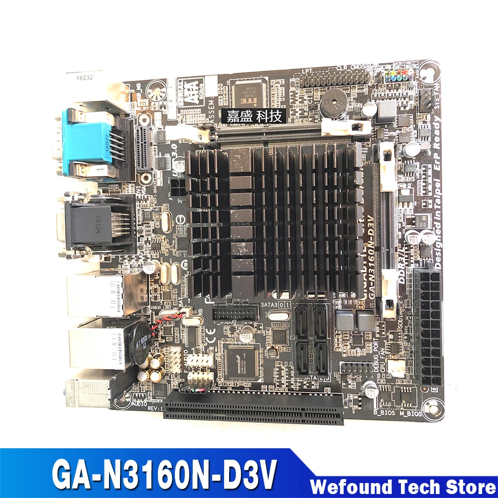 Mini-ITX  Desktop Motherboard 17X17 GA-N3160N-D3V