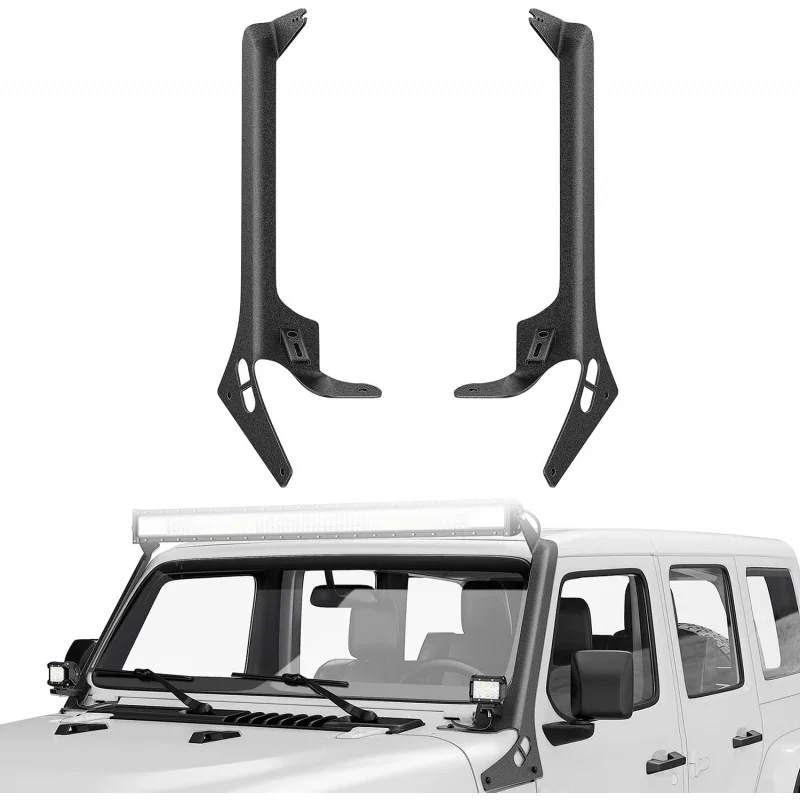 Windshield Frame A-Pillar Mounting Bracket for 52 Inch Light Bar and Light Pods Compatible with 2018-2022JL JLU Gladia