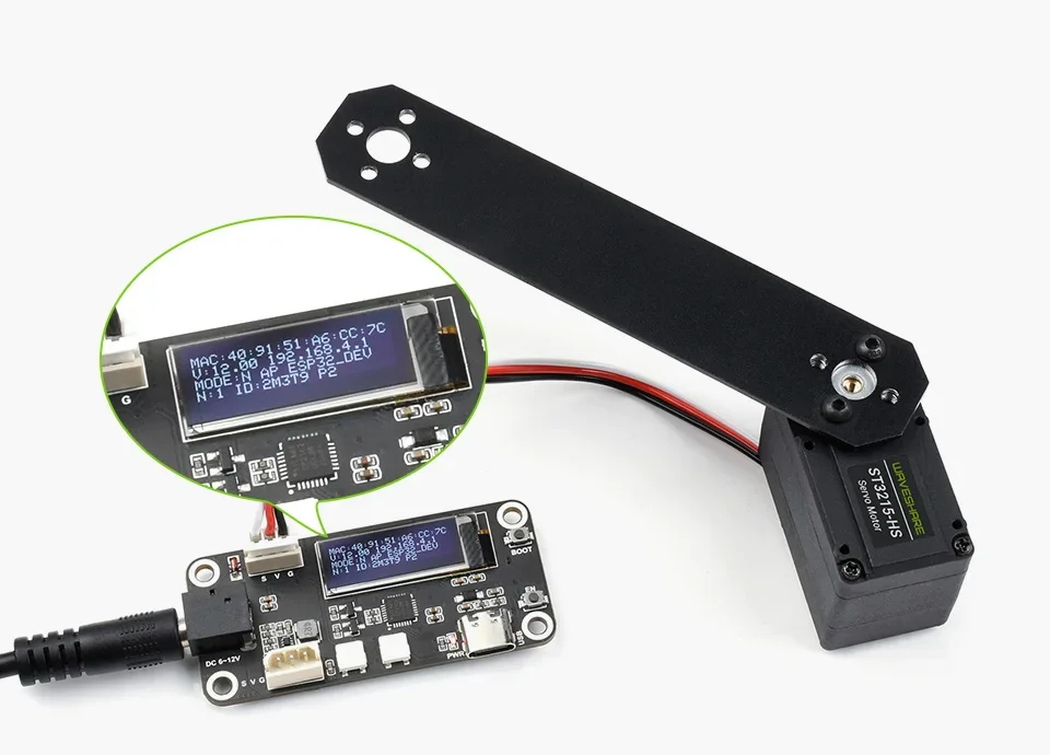 Waveshare ST3215-HS 20 kg. cm Bus-Servomotor 106 PRM, hohe Geschwindigkeit, großes Drehmoment mit 360 Grad hochpräzisem Magnet-Encoder – Detail 9