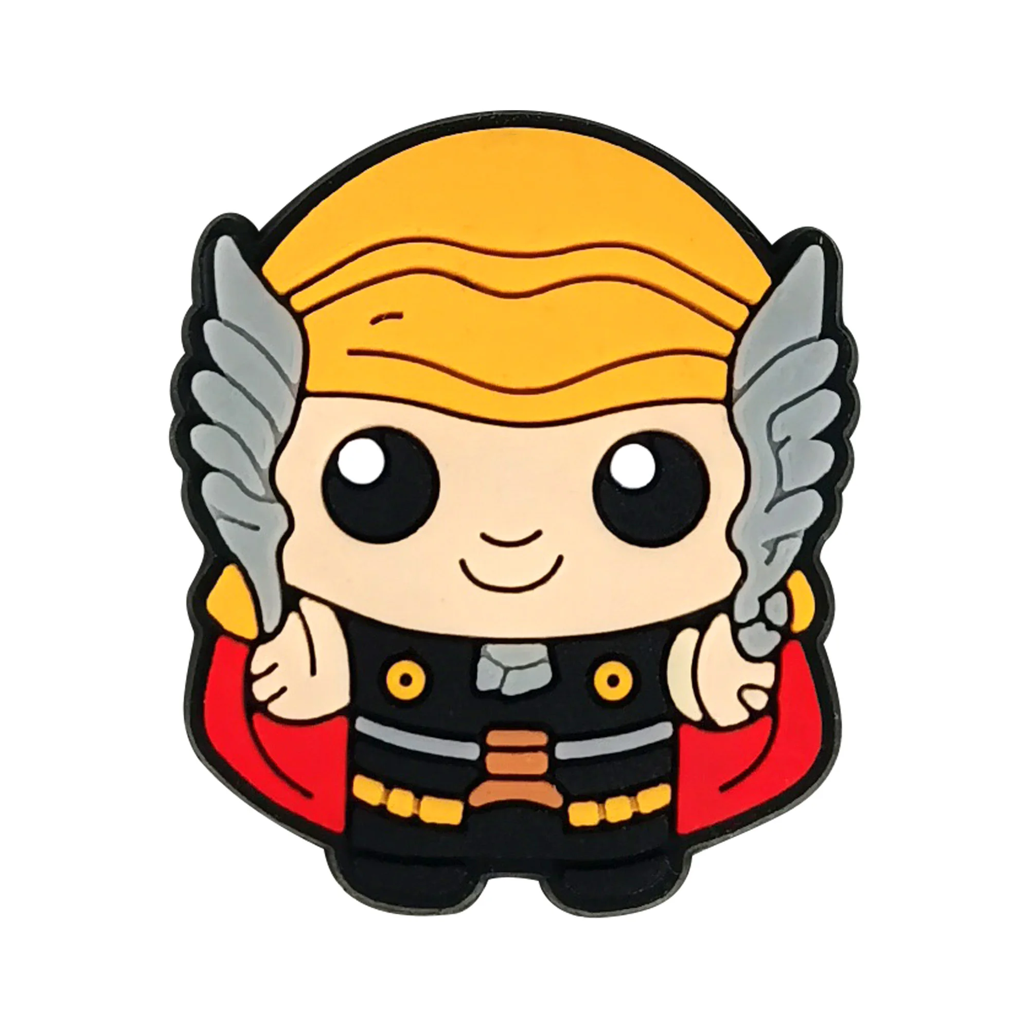 1-12 كابتن أمريكا الهيكل الأحذية البلاستيكية مشبك سحر الرجل العنكبوت بارد المنتقم شبشب سحر هدية عيد ميلاد صالح