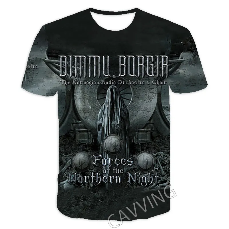New Fashion Women/Men's 3D Print  DIMMU BORGIR  Rock  Casual T-shirts  Hip Hop Tshirts Harajuku Styles Tops Clothing  T01 - view 2