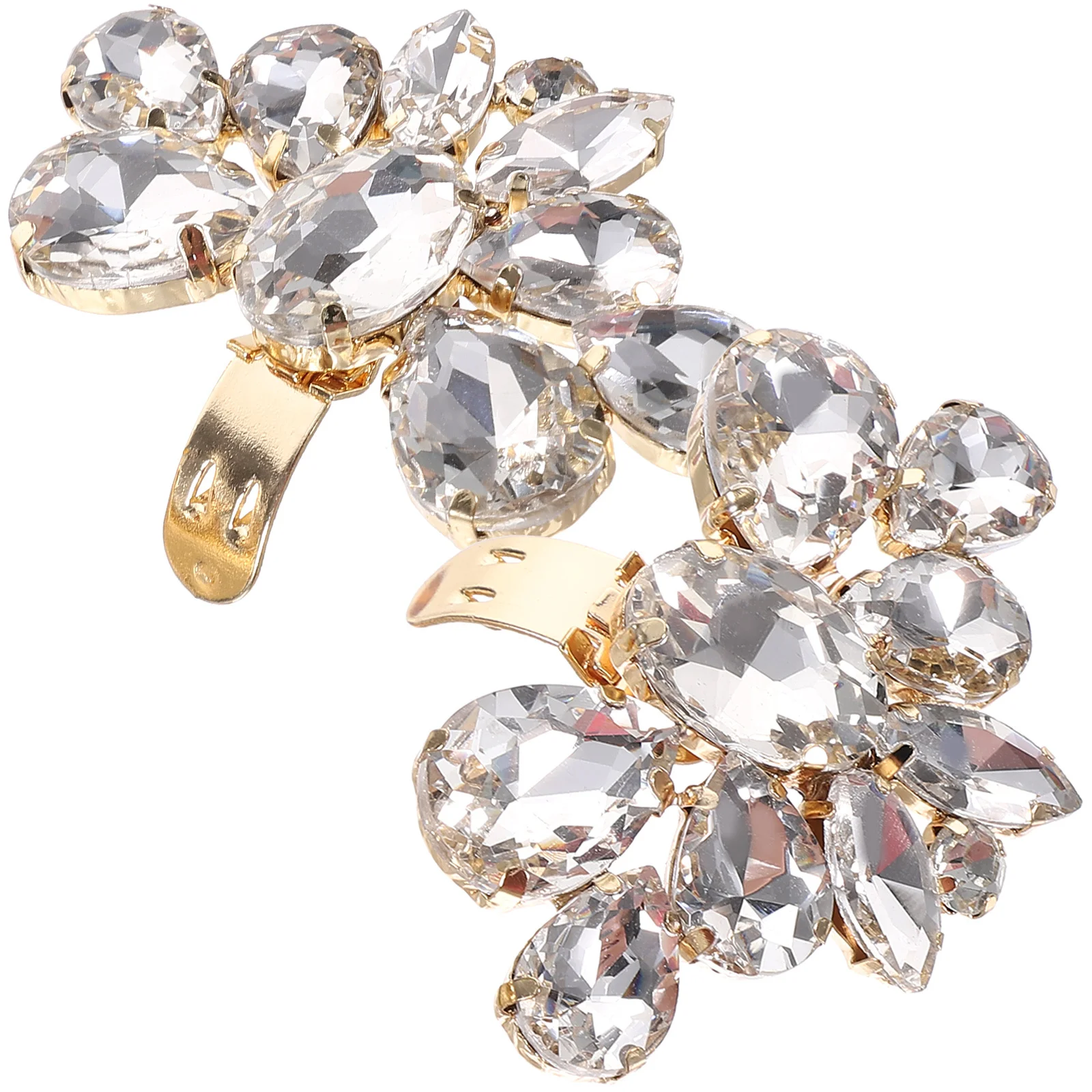 

2 pcs Crystal Buckle Removable Wedding Party Prom Charms Sparkly Buckle For Women Sparkly Shoe Clips Women Shoe Clips