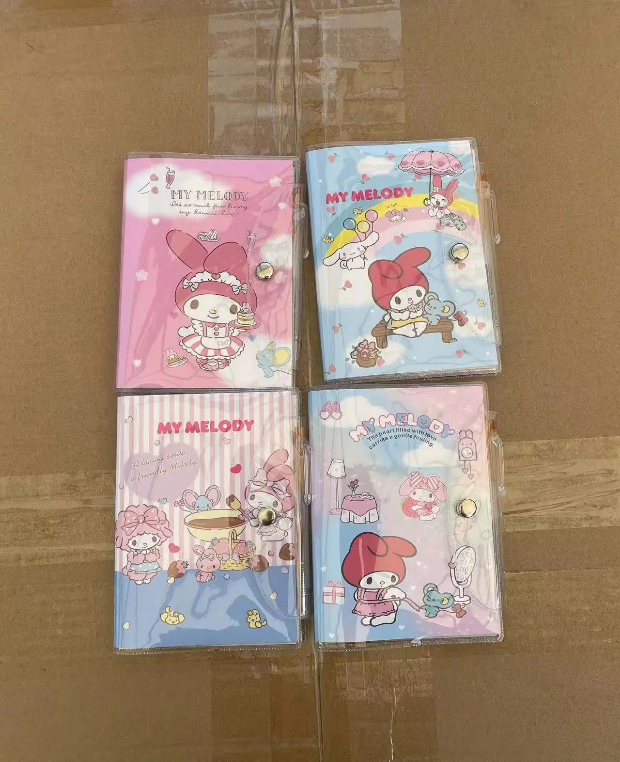 A5 A6 Sanrio Rubber Faced Notebook Hello Kitty Cinnamoroll Kuromi Cartoon Pad Notepad Pocket Book Student School Stationery Gift