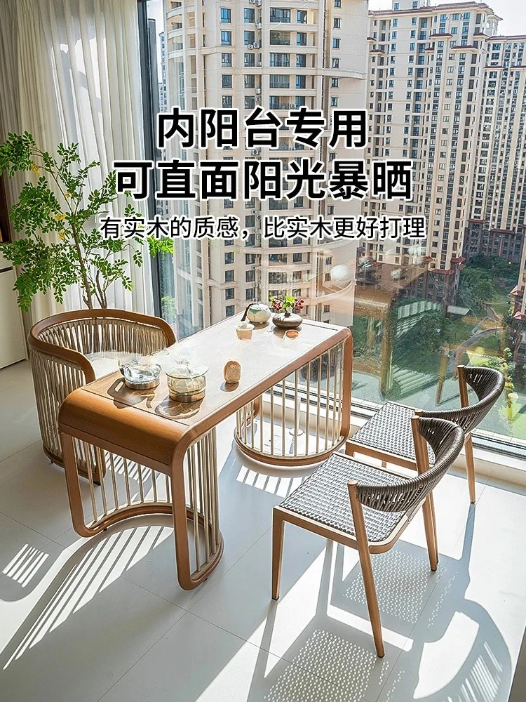 YY- Outdoor Table And Chairs For Courtyard, Pavilion, Open-Air Tea Drinking, Terrace, Sunroom, Tea Table