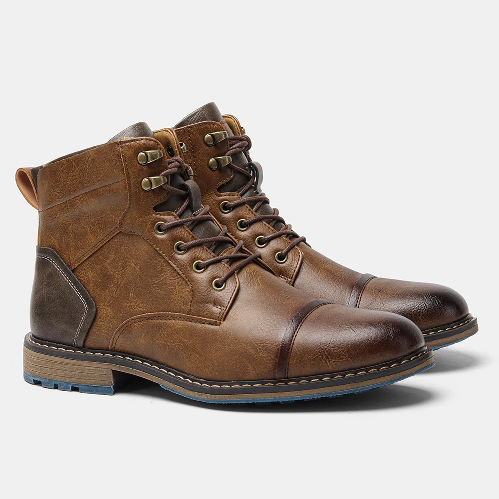 Retro Men Boots Outdoor Casual Fashion Men Ankle Boots image 5