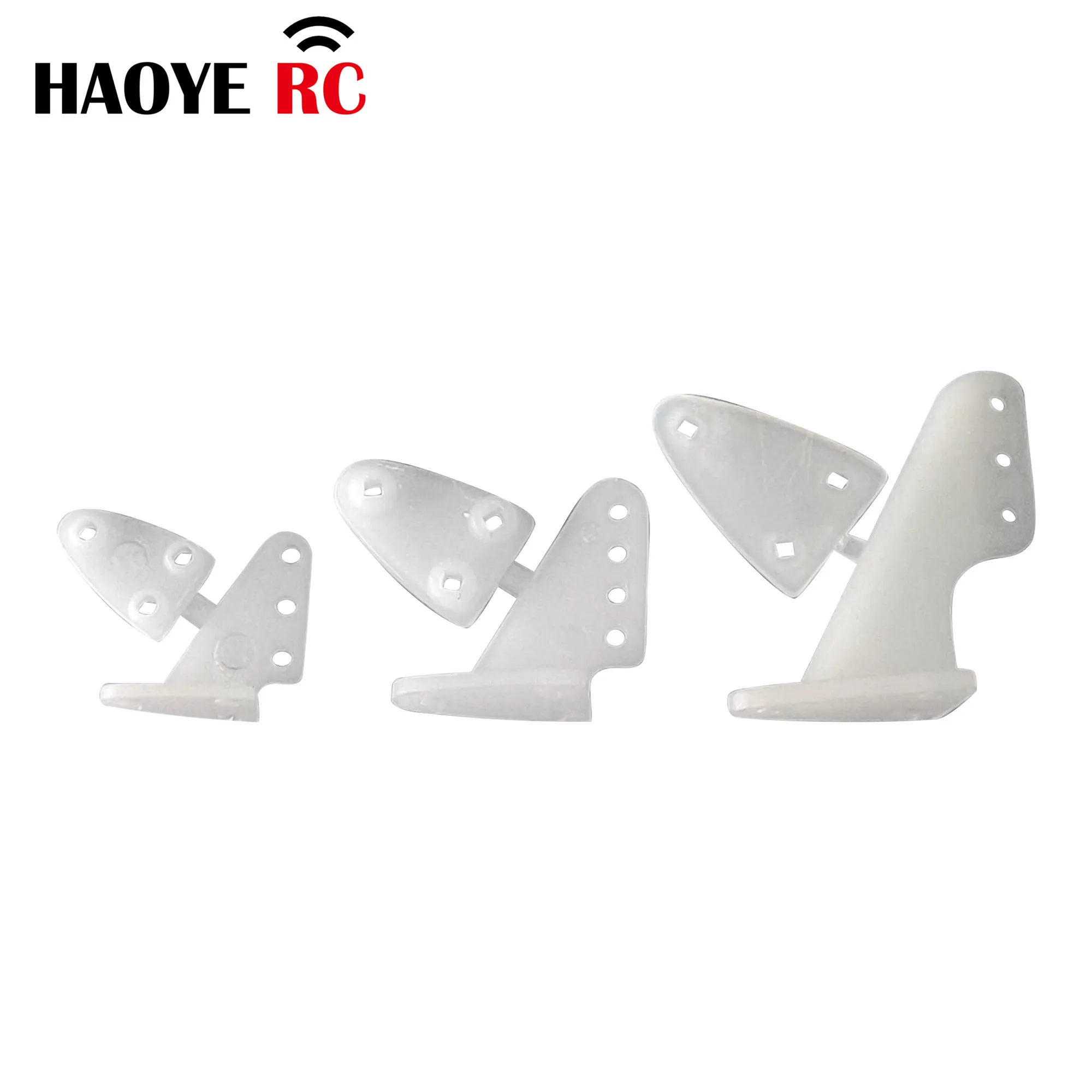 10 Pcs Haoye Nylon Pin Horn/ Zip Horns Without Screws 3 Hole/4 Hole RC Airplanes Parts Electric Planes Foam  Model Accessories