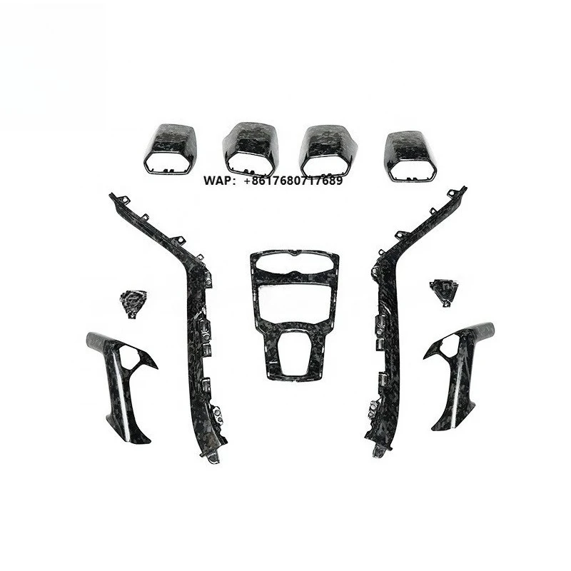 OEM Style Carbon Fiber Material Full Set Car Interior Trim Car Steering Wheel Dashboard Covers for Lambor LP610 LP580