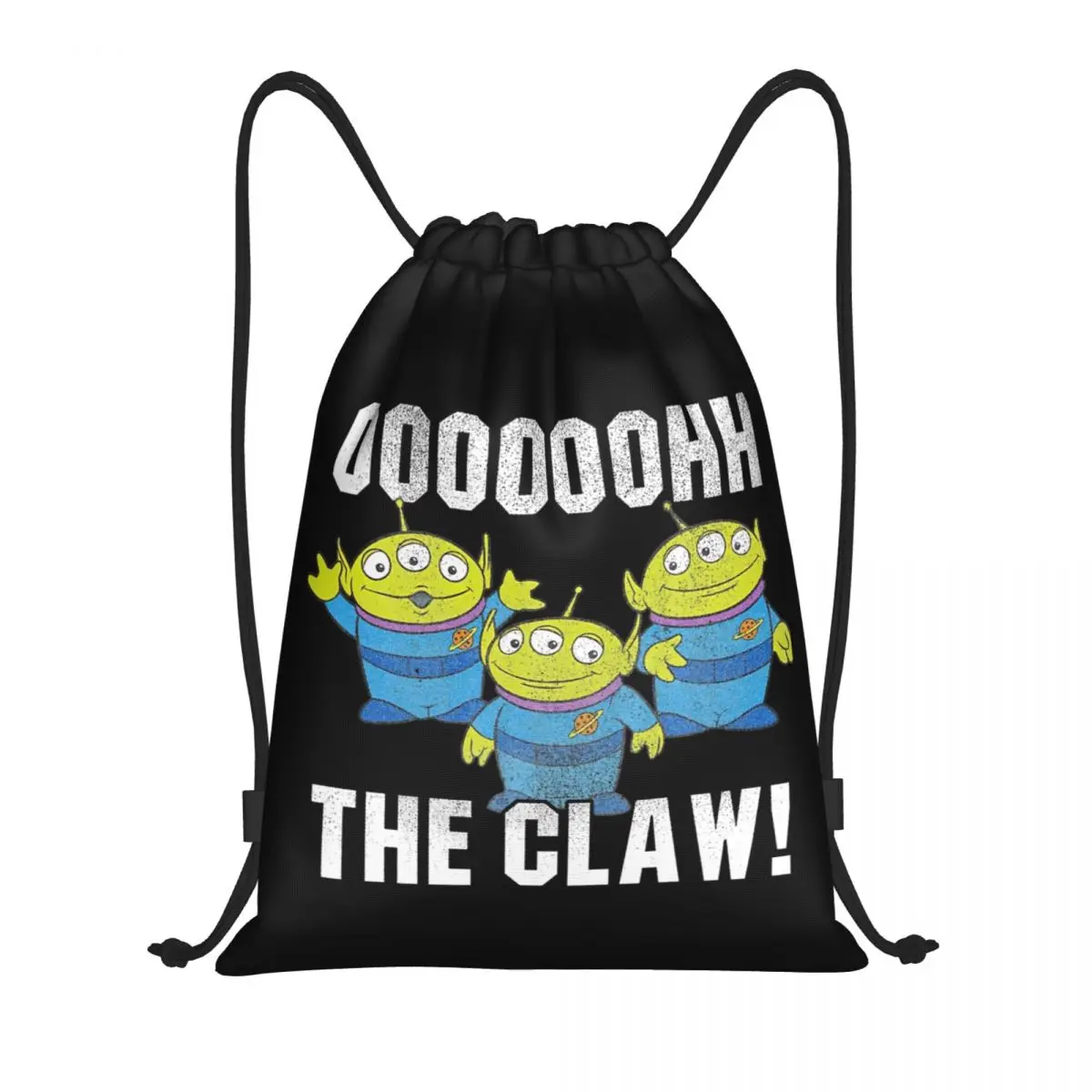 Toy Story Cartoon Alien Kids Movies Drawstring Backpack Sports Gym Sackpack String Bag for Yoga