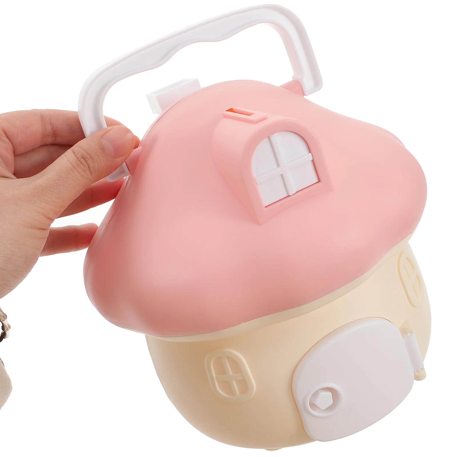 

Adorable Cartoon Money Jar with Flat Base Reliable Coin Bank for Children's Room Study Living Room Decoration Accessory