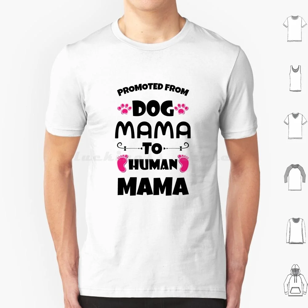 

Футболка с надписью Dog Mama To Human Mama, большой размер, 100% хлопок, собака, мама, собака, внучка, способная с собакой, первое время, мама с