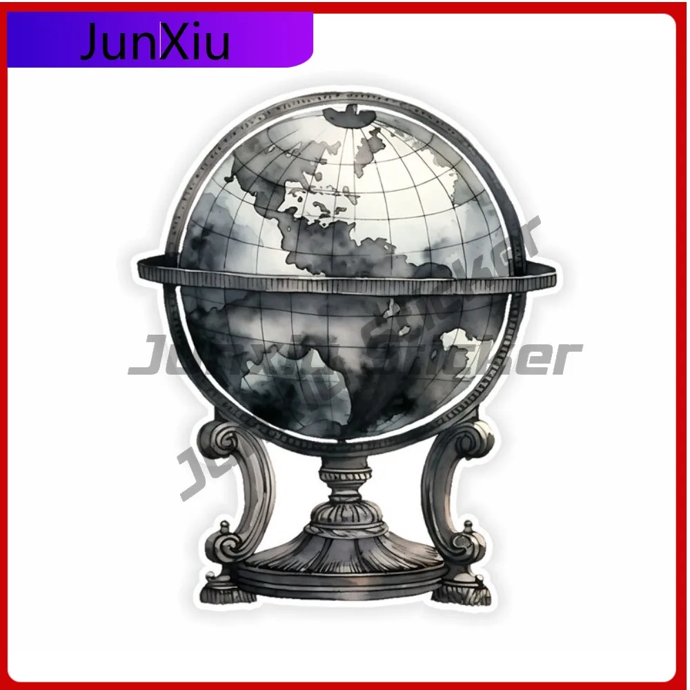 

Gothic Globe Sticker Waterproof Vinyl Custom Vehicle Decals Camper Van Bike Suv Car Window Decals Decoration for Auto Suv Window