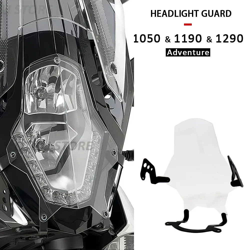 

New 1290 Super Adventure /T Motorcycle Headlight Guard Protector Transparent Lens Cover For 1050 Adventure ADV 1190 Adventure /R