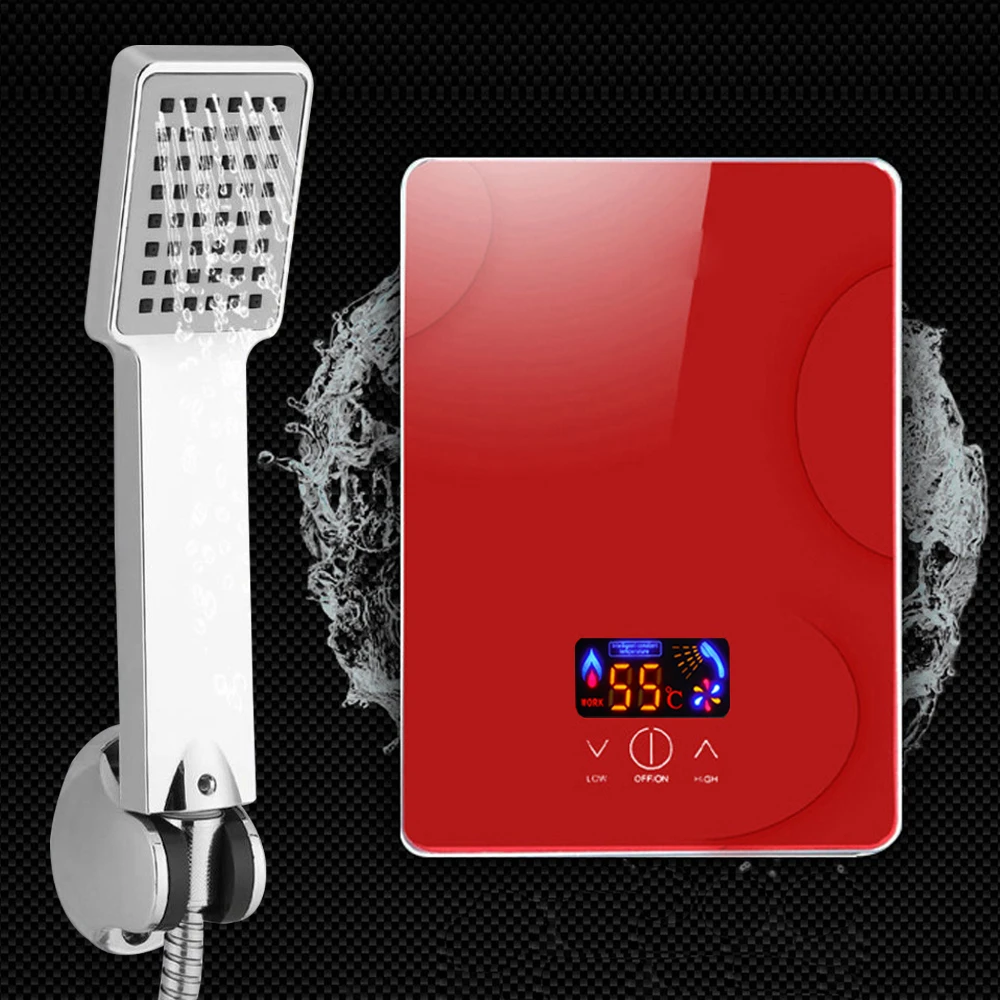 6500W 220V Instant Electric Tankless Hot Water Heater For Bathroom Kitchen Hotel