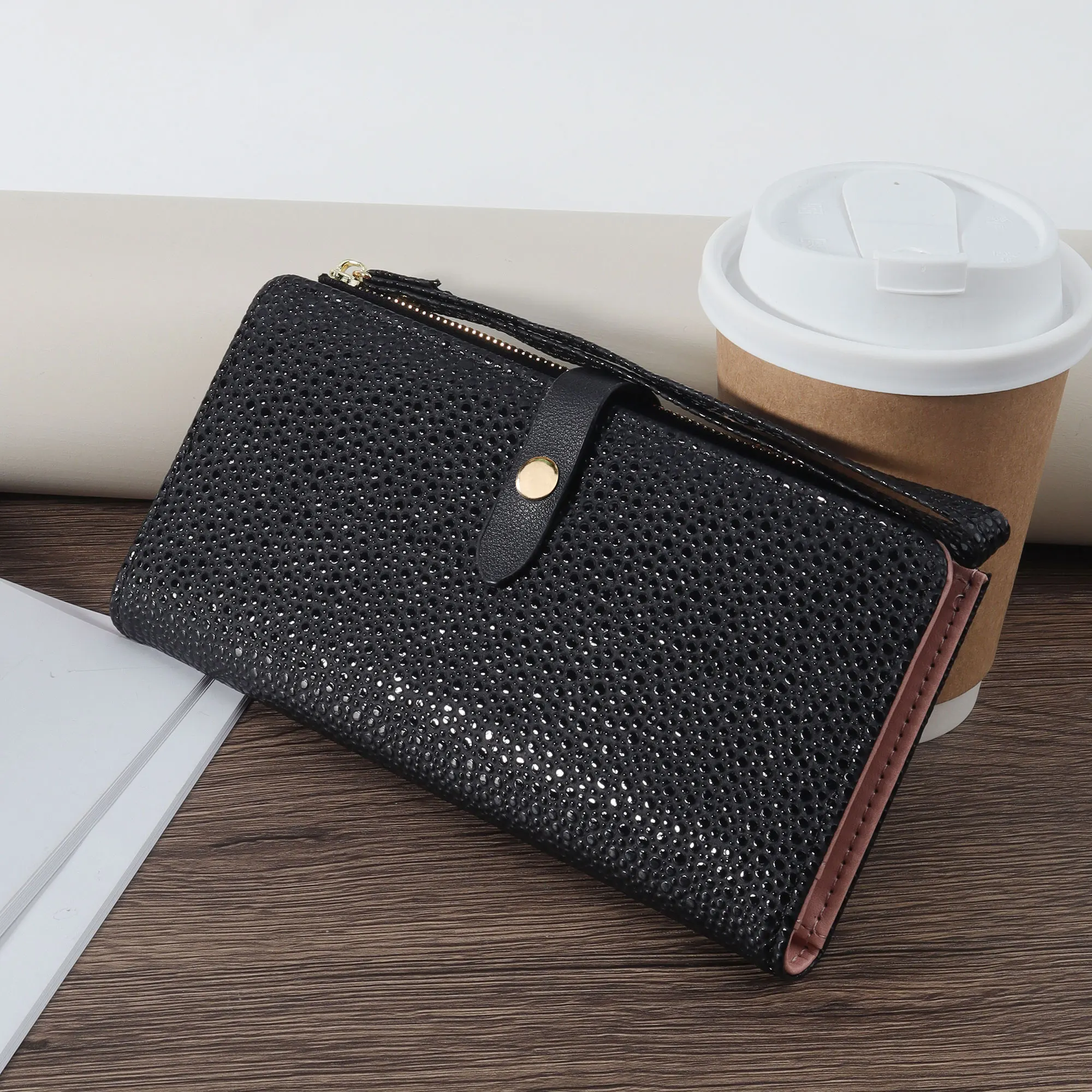 

New Fashionable Women's Letter Detail Long Wallet, Fashionable Wallet with Multiple Card Slots, Women's Multi functional Ultra T