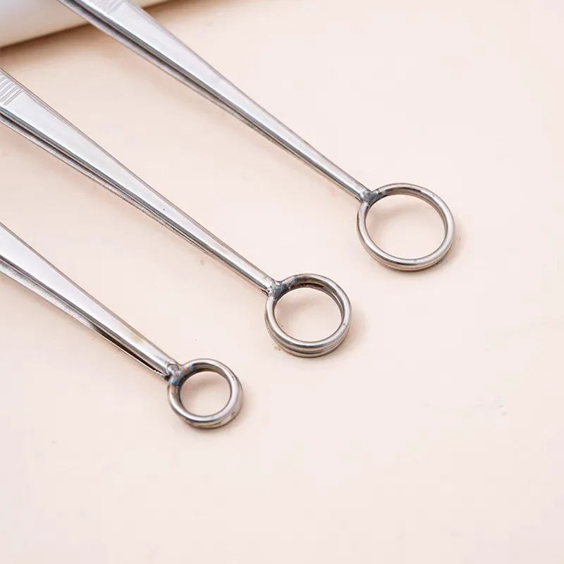 Stainless Steel Glass Marble Clamp, Lampworking Bead Making Tool, DIY Glass Ball Tweezer for Flamework Craft