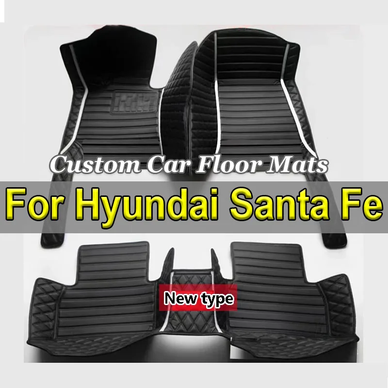 

Автомобильные коврики для Hyundai Santa Fe TM 2013 ~ 2018 5-местные водонепроницаемые подушечки, автомобильные коврики, чехлы для пола Alfombra Para, автомобильные аксессуары