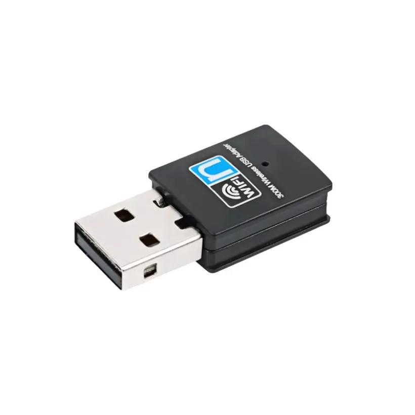 MnnWuu-Placa de rede USB sem fio, Adaptador WiFi, Receptor com Antena, Dongle para Laptop e Desktop, 300m