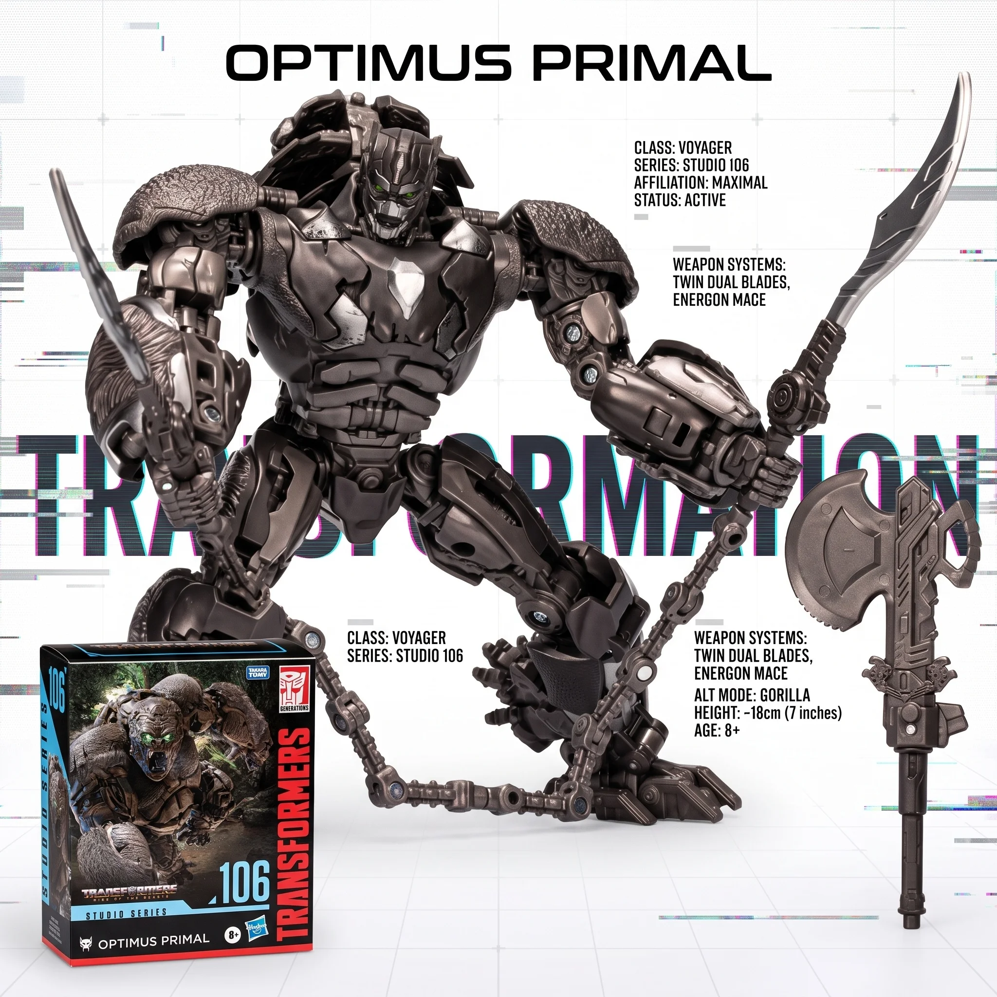 【In Stock】Transformation Toys Hasbro Studio Series SS106 Optimus Prima Leader Class  Action Figures Collectibles Hobbies Robots