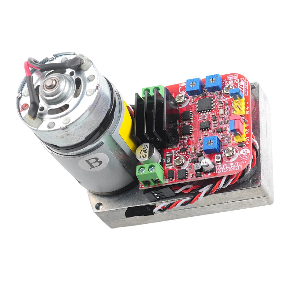 ASME-MRB Magnetic Encoding Servo 400kg.cm High Torque 360 Degree Digital Servo Thickened DIY Parts For Robot Arm Valve Control