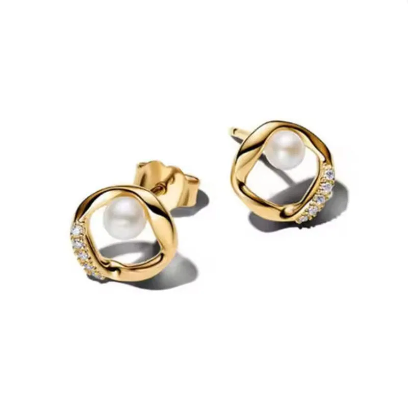 2026 Summer New 925 Silver Wave Bow Bee Love Earnail DIY Fashion Jewelry Accessories Gift for Women