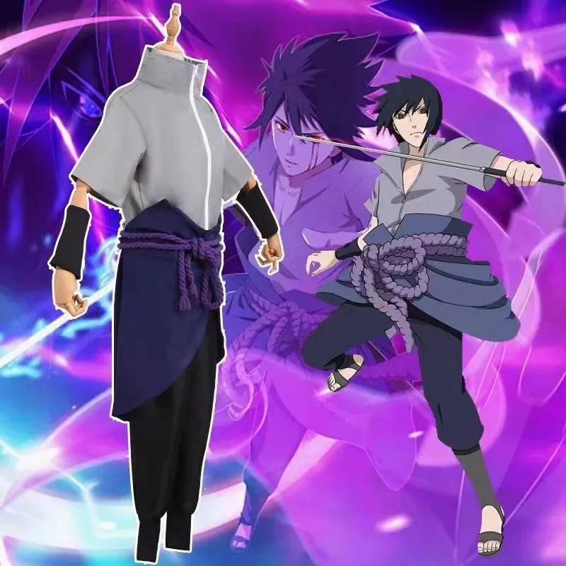 Disfraz de Hokage Shippuden Sasuke Coswear Ning Zhibo, disfraz de actuación de Anime de cuarta generación, novedad de 2024