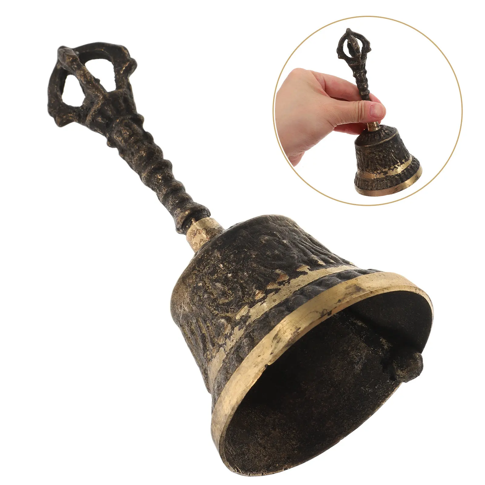 Heavy Duty Bell Exquisite Vintage Design Rust Resistant Colorfast Easy Clean Multipurpose Call Bell for Office Home