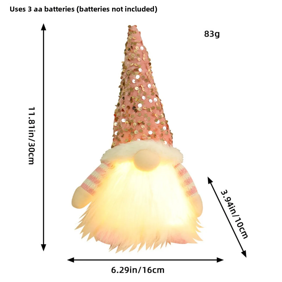 عيد الميلاد LED متوهجة جنوم عيد ميلاد سعيد قزم دمية مع ضوء عيد الميلاد الديكور ضوء الليل 2025 نافيداد الاطفال هدية السنة الجديدة