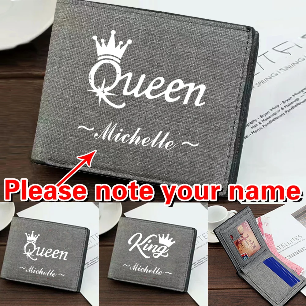 

Персонализированный кошелек с именем для мужчин и женщин, зажимы для карт, кошельки, карман для монет, карман для книг, кредитный чехол, сумка, кошельки для хранения банковских карт