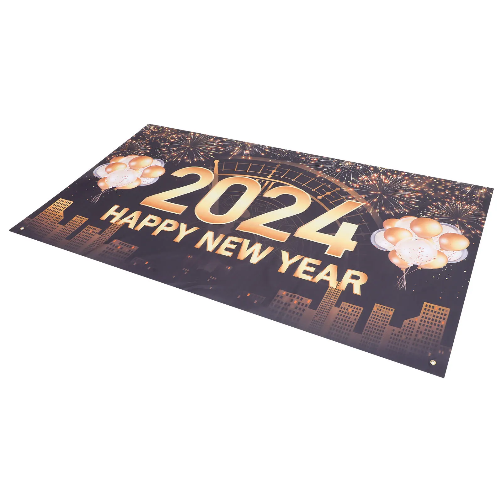 

Happy New Year Banner 2024 Background Cloth For Party Photo Booth New Year Wall Hanging Decoration Party Backdrop Festive Event