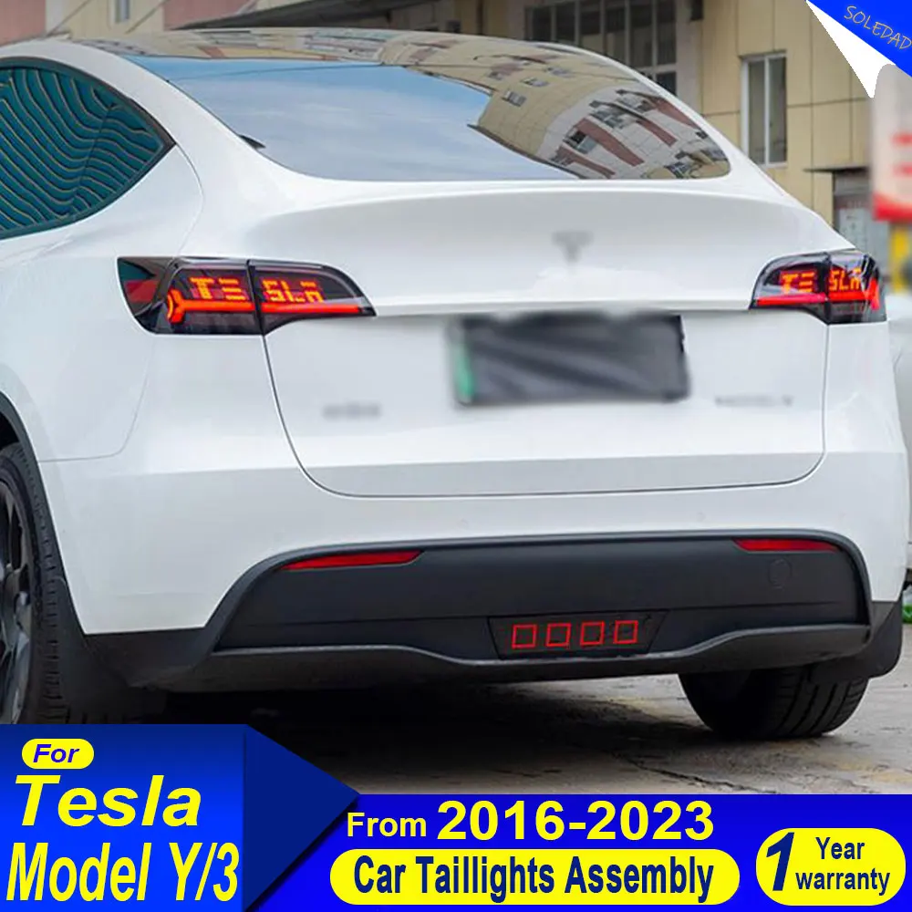 

Car Taillight For Tesla Model 3/Y 2019 2020 2021 2022 Upgrade Modified to New Dynamic Turn Signal Car LED Taillight Assembly