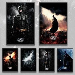 The Dark Knight Rises Self-adhesive Batman Poster Figures Home Decoration Painting Wall Art Bedroom Decor Movie Wallpaper Gift