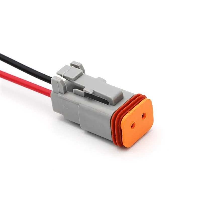 

PZHI-For Deutsch Automotive Waterproof Connector With Wire Sheath Harness Connector, 3-Hole Male End With Wire DT04-3P Easy Inst