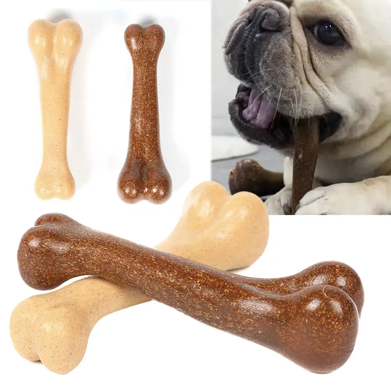 Natural Dog Chew Toy Bone Molar Stick Bite Resistant Puppy Teething Toys Indestructible Small Medium Large Snack Food Pet Toy