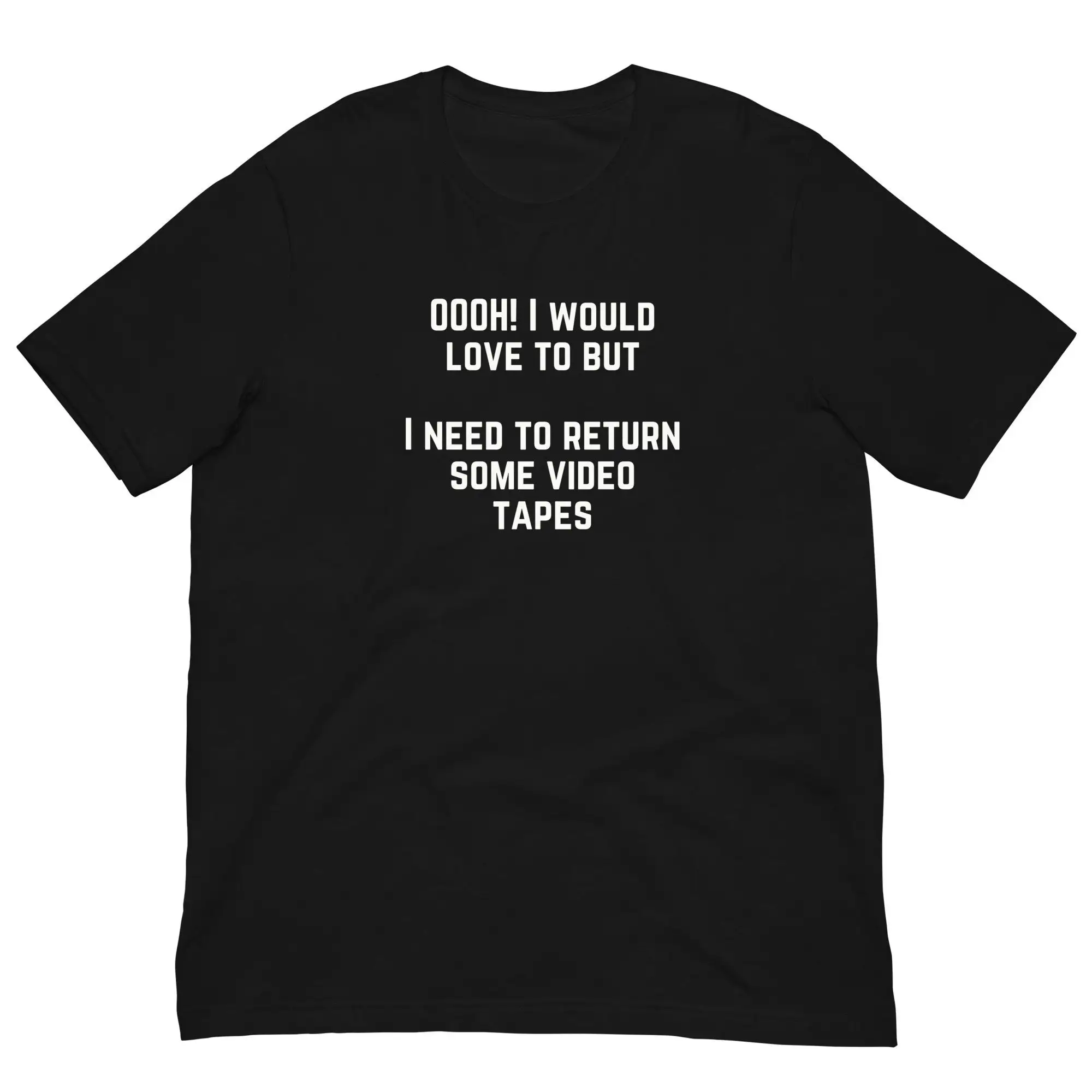 Return Video Tapes camiseta divertida, camiseta sarcástica, Humor, profesional, mordaza de frase para adultos