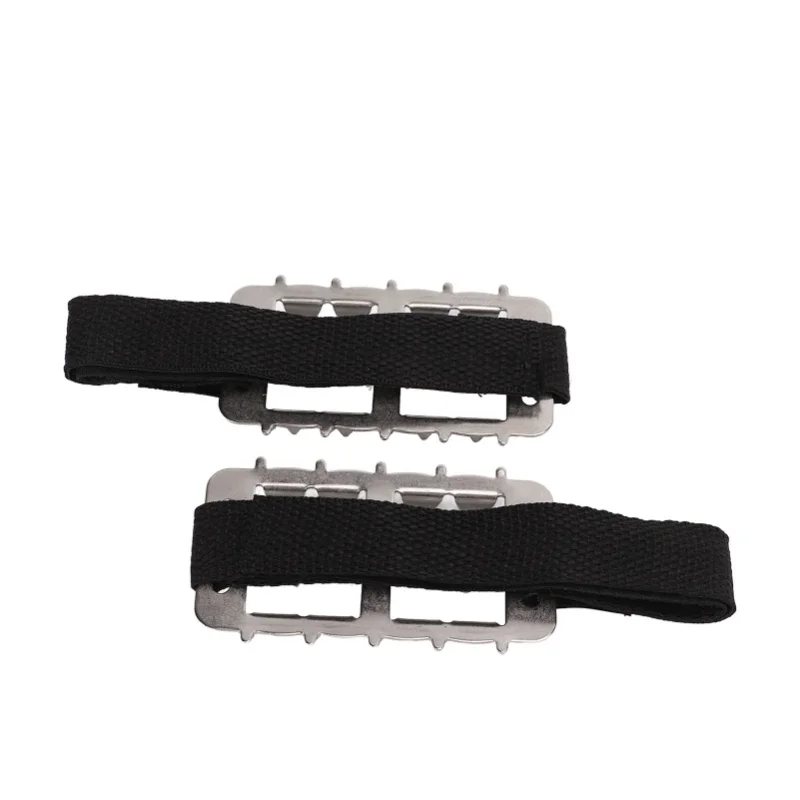 Outdoor Winter Snow Ice Shoe Cover 10 Tooth Bundled Crampons Stainless Steel Shoes Chain