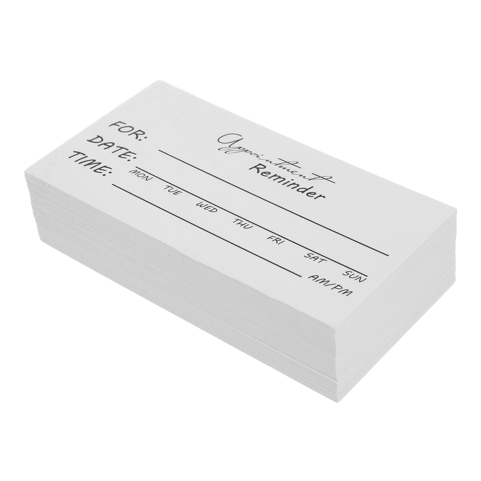 

50 Pcs Appointment Reminder Card White Napkins Wedding Cleaning Business Cards for Paper Party