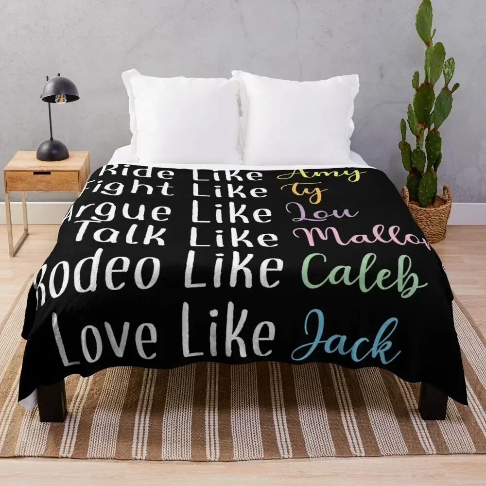 

Ride like Amy Throw Blanket Soft Bedroom Blanket for Night Sleeping