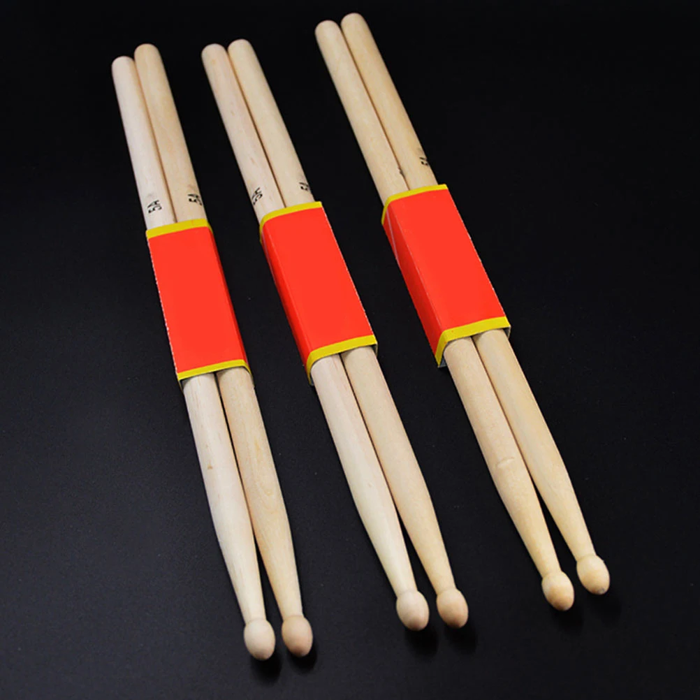

2 Pairs Drum Stick Maple Sticks Walnut Drumsticks Musical Instrument Simple for Jazz