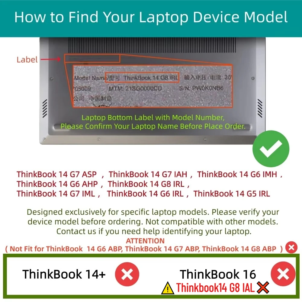 Matte Hard Cover for 2025-2026 Lenovo ThinkBook 14 G9/G8/G7/G6/G5 Case 14“ PVC Transparent Colored Shell Anti Stratch Cases