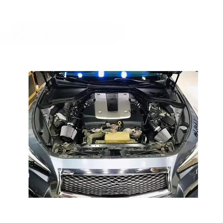 

370Z 3.7L high flow filter element 100% dry carbon fiber cold air intake system