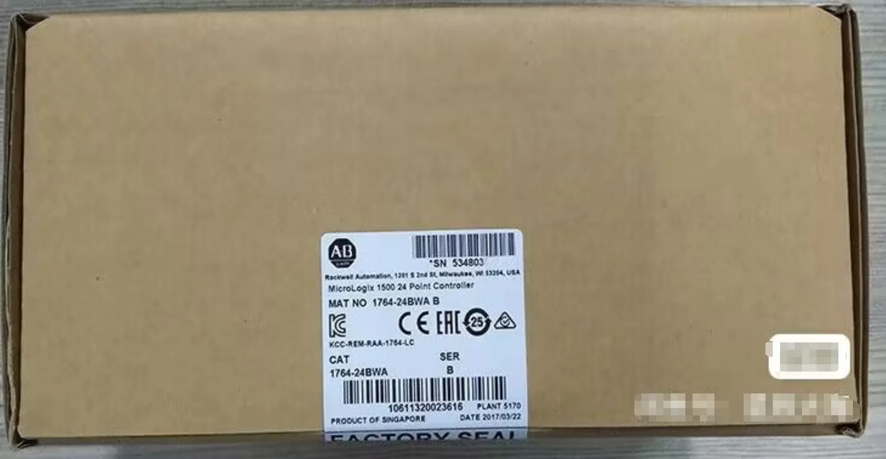 1PC NEW AB 1764-24BWA 176424BWA  B   IN BOX BRAND