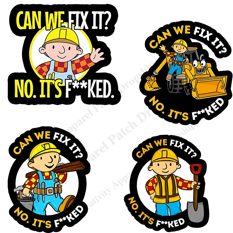 

Repairman Anime Patches for Clothing Girls Heat Transfer Sticker for T-Shirt Clothes Patch Children's Clothes Custom Decor Gifts