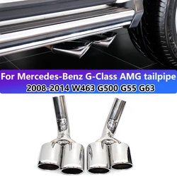 For 2008-2014 Mercedes-Benz G-Class W463 G500 G63 G550 Exhaust Pipe Upgrade AMG Stainless Steel Muffler Tip Air Nozzle