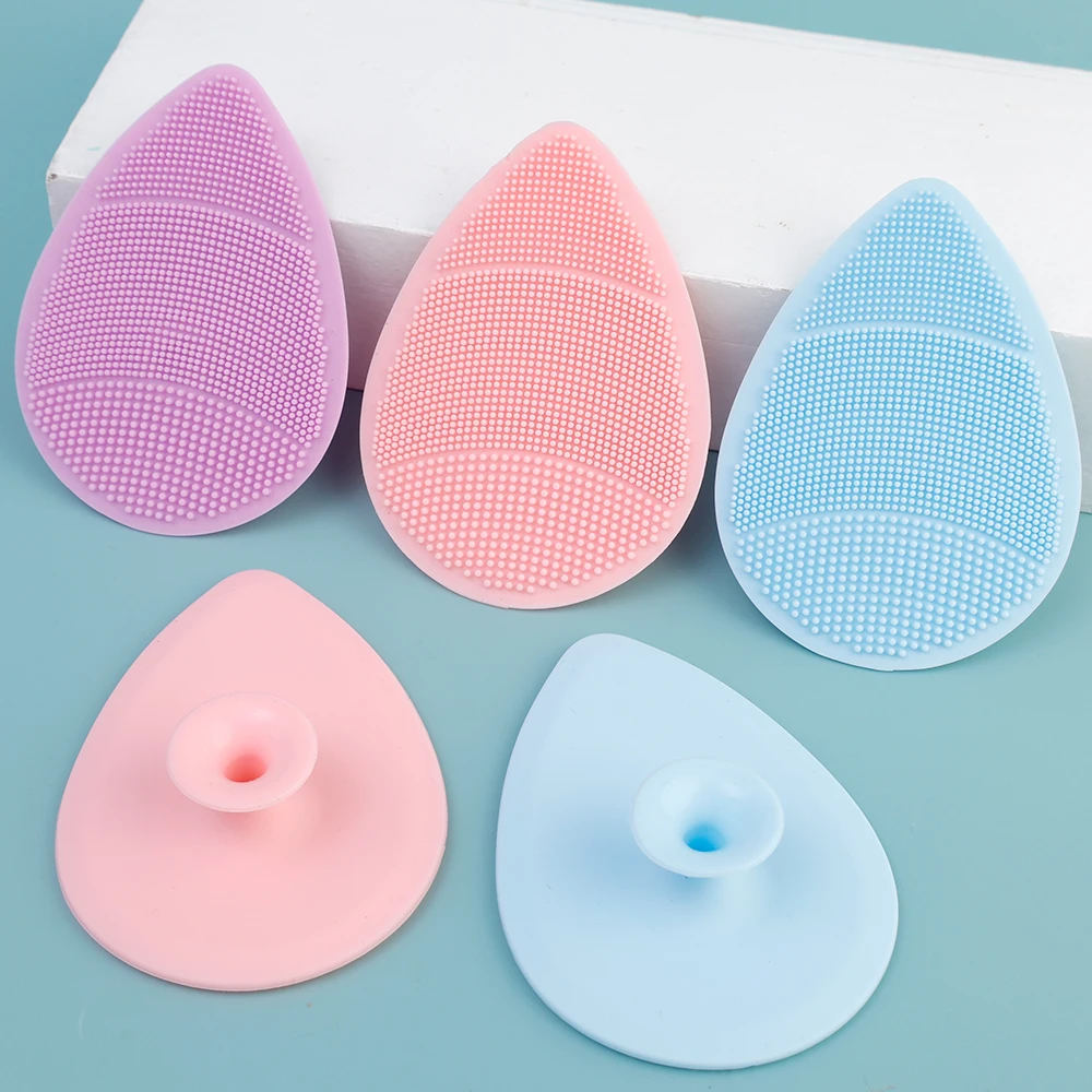 3/6 pc Face Scrubber Soft Silicone Facial Cleansing Brush Face Exfoliator Blackhead Acne Face Wash Brush Deep Cleaning Skin Care