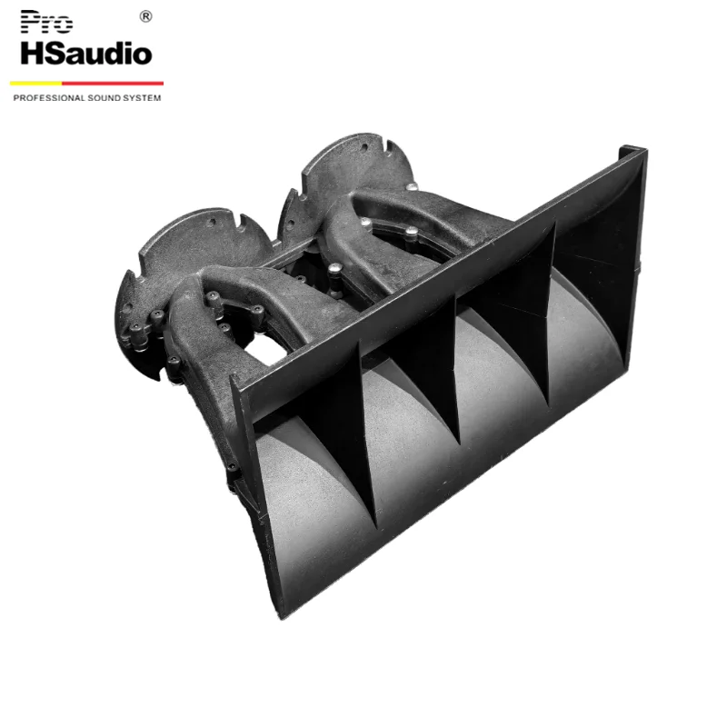 PROHsAudio 10 Inch Line Array Horn For PRO Audio Speaker,Size 284L*160W*180H,Throat: 2*1.4 inch