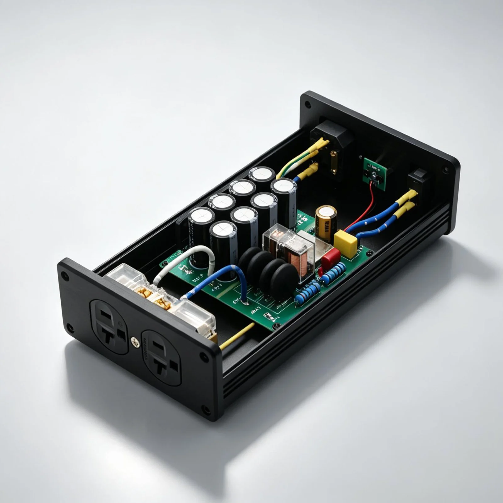 DC-Blocker Netzfilter Sanftstarter EMI mit US-Standardsteckdose für HiFi-Audio