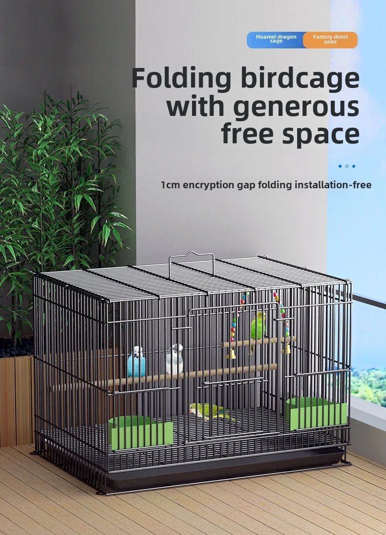 

Клетка для птиц Бытовая большая Xuanfeng Budgie специальная вышитая птица рудинг куриный голубь