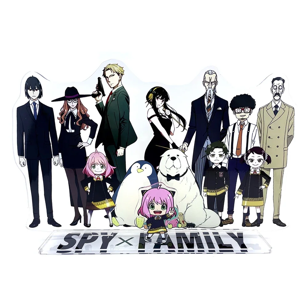 BIG SIZE Spy x Family Forger Anya Yor Loid Bond Damian Yuri Henry Becky acrylic stand figure model  holder cake topper anime