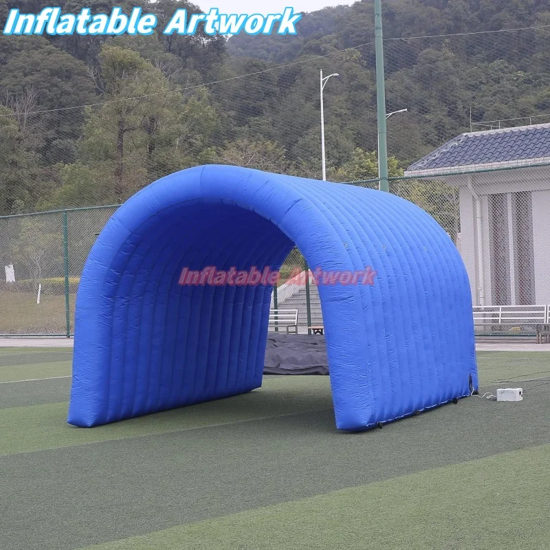 Custom Built ราคาถูก Inflatable ฟุตบอลอุโมงค์ขนาดใหญ่ Blow up Entrance สําหรับกิจกรรมของเล่น