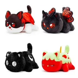 Funny Cat Plush Cute Red Apple Moon Cat Doll Cartoon Stuffed Animal Figure Model Moth Cats Plushie Toy Children Christmas Gifts